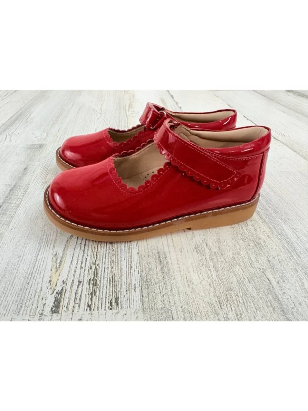 Elephantito Red Patent Mary Jane Shoes Girls Sz 26 10 NEW